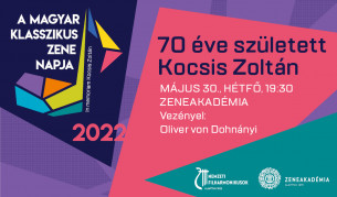 A magyar klasszikus zene napja 70 éve született Kocsis Zoltán